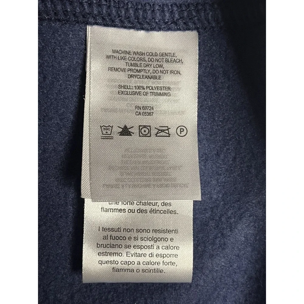 Columbia Auburn Tigers Fleece Vest Men's Size Medium Blue Full Zip Sleeveless